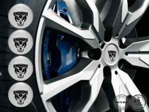 Jaguar Calcomanías de Rueda Edición Pegatinas de Silicona Racing